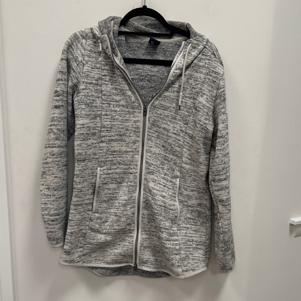 Gray Zip-Up Hoodie